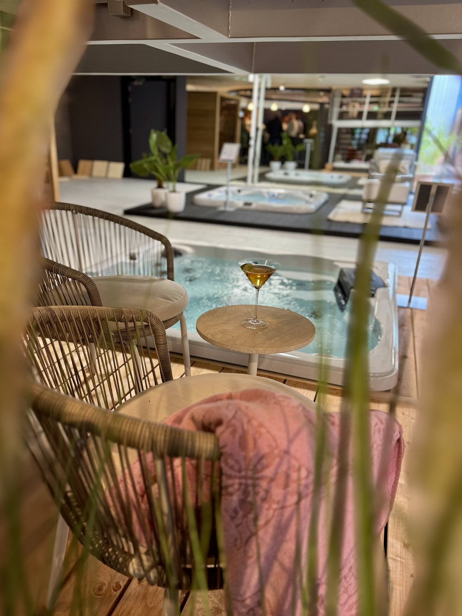 Showroom met spa's